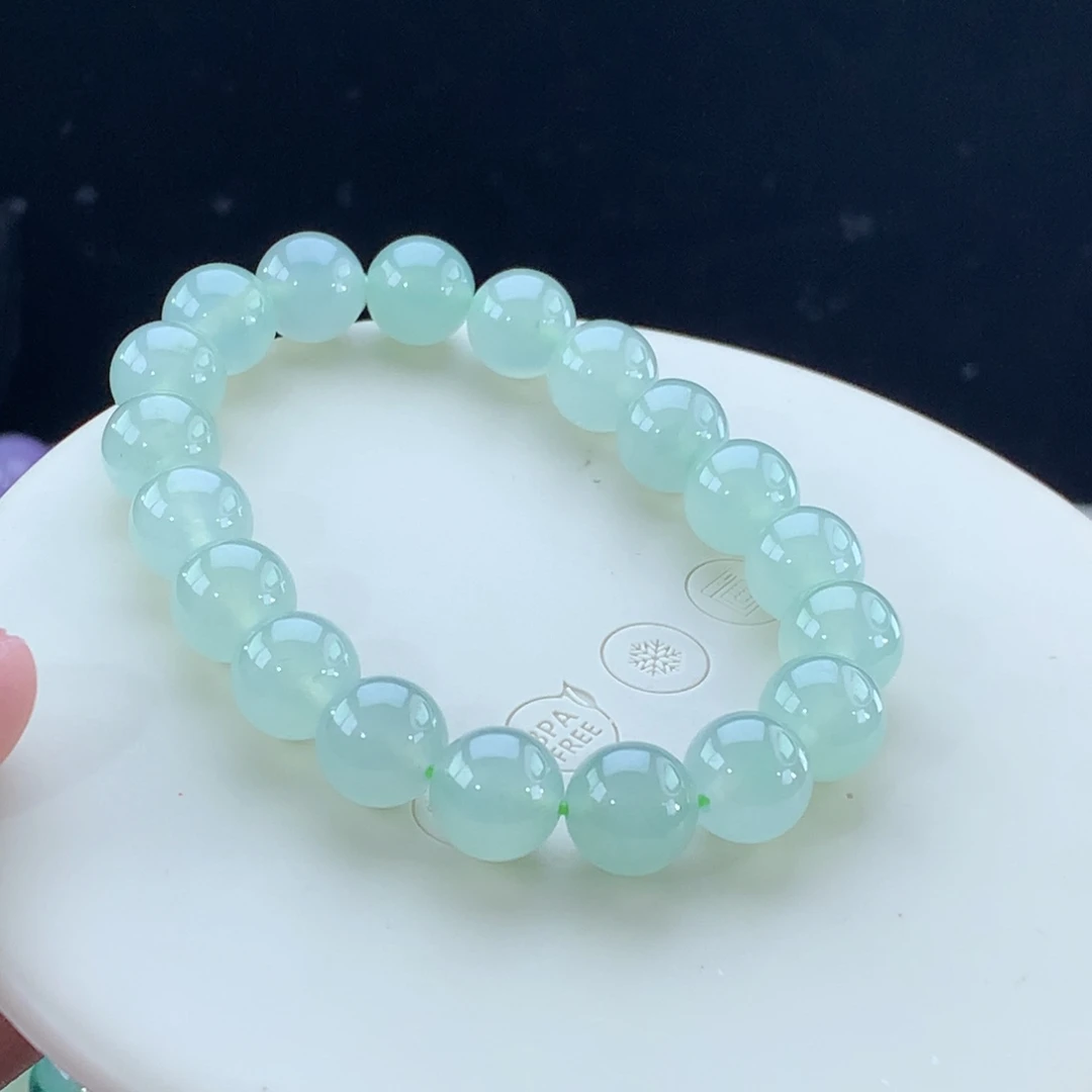 翡翠手链未镶嵌尼*拉缅甸天然翡翠A货