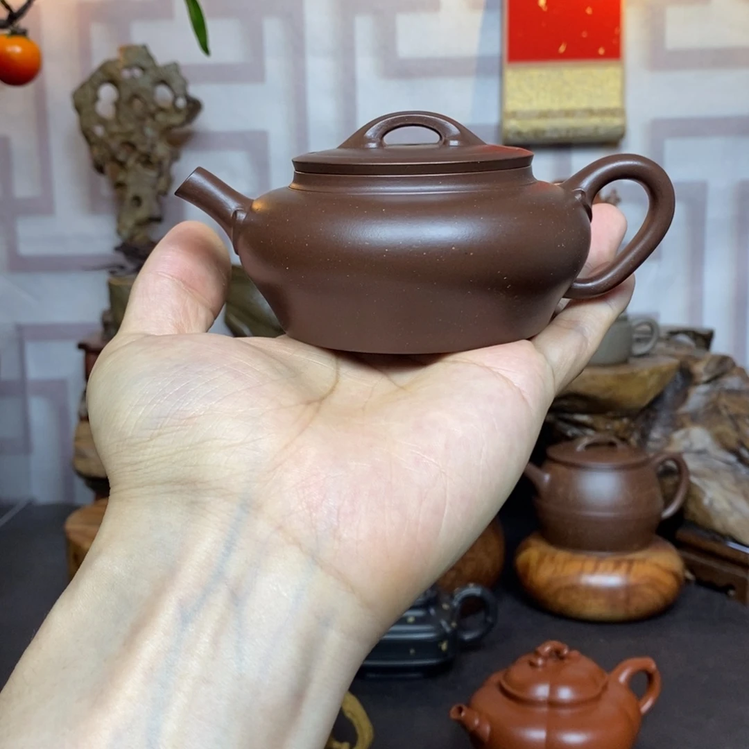 茶壶紫砂紫砂茶具紫泥铺砂