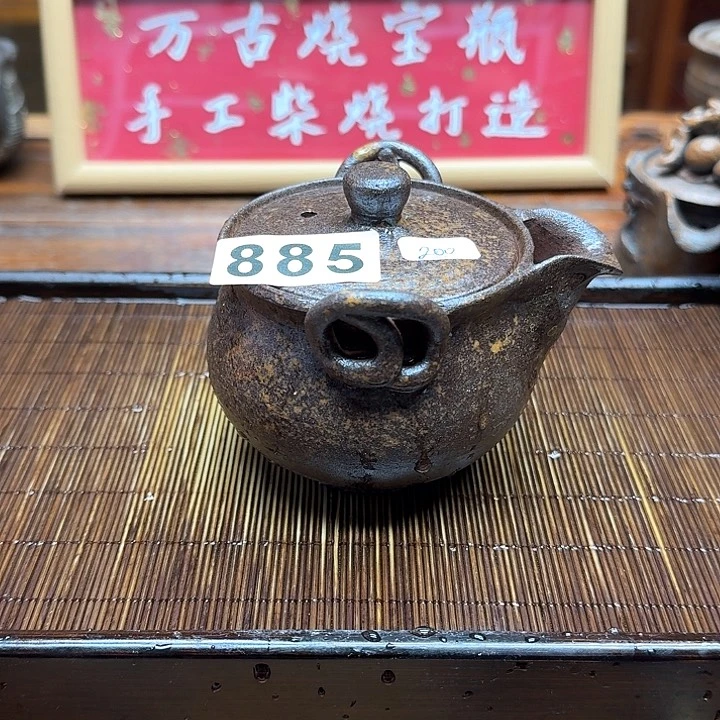 纯手工制作粗陶茶具
