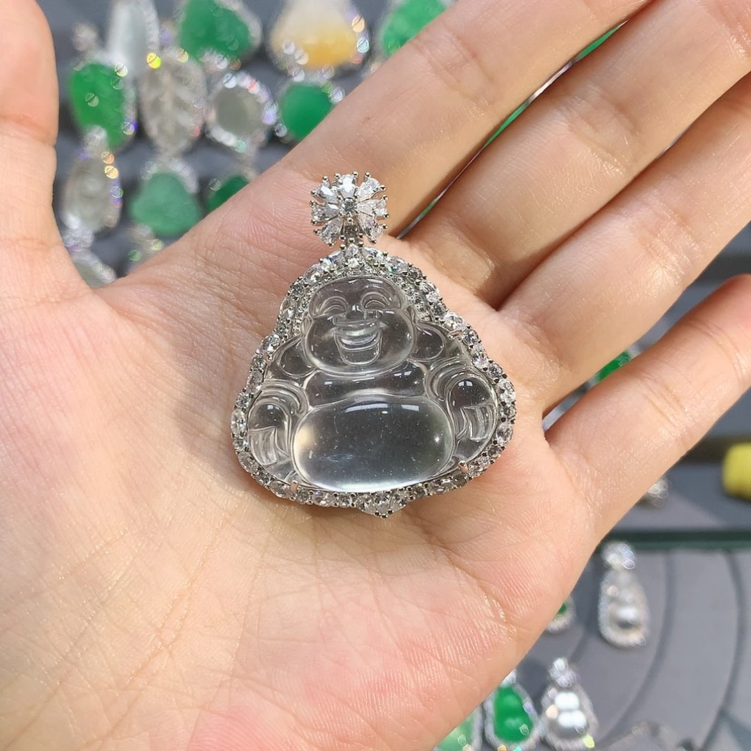 石英质玉颈饰银S925镶嵌?****i