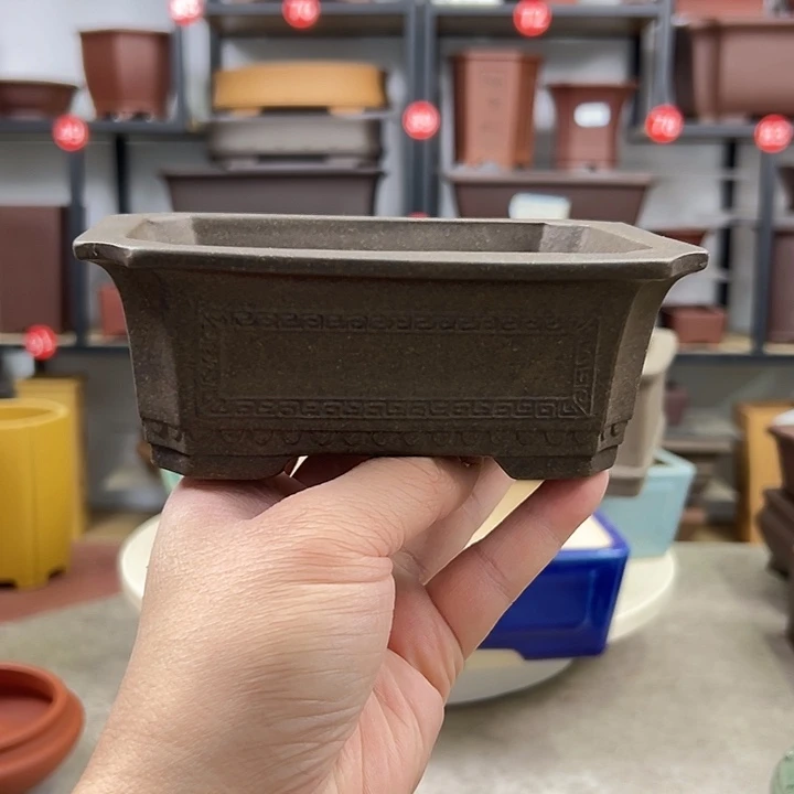 紫砂花盆内长13，内宽8，内深4.5