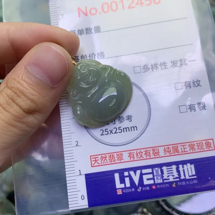 翡翠未镶嵌吊坠(不含链)