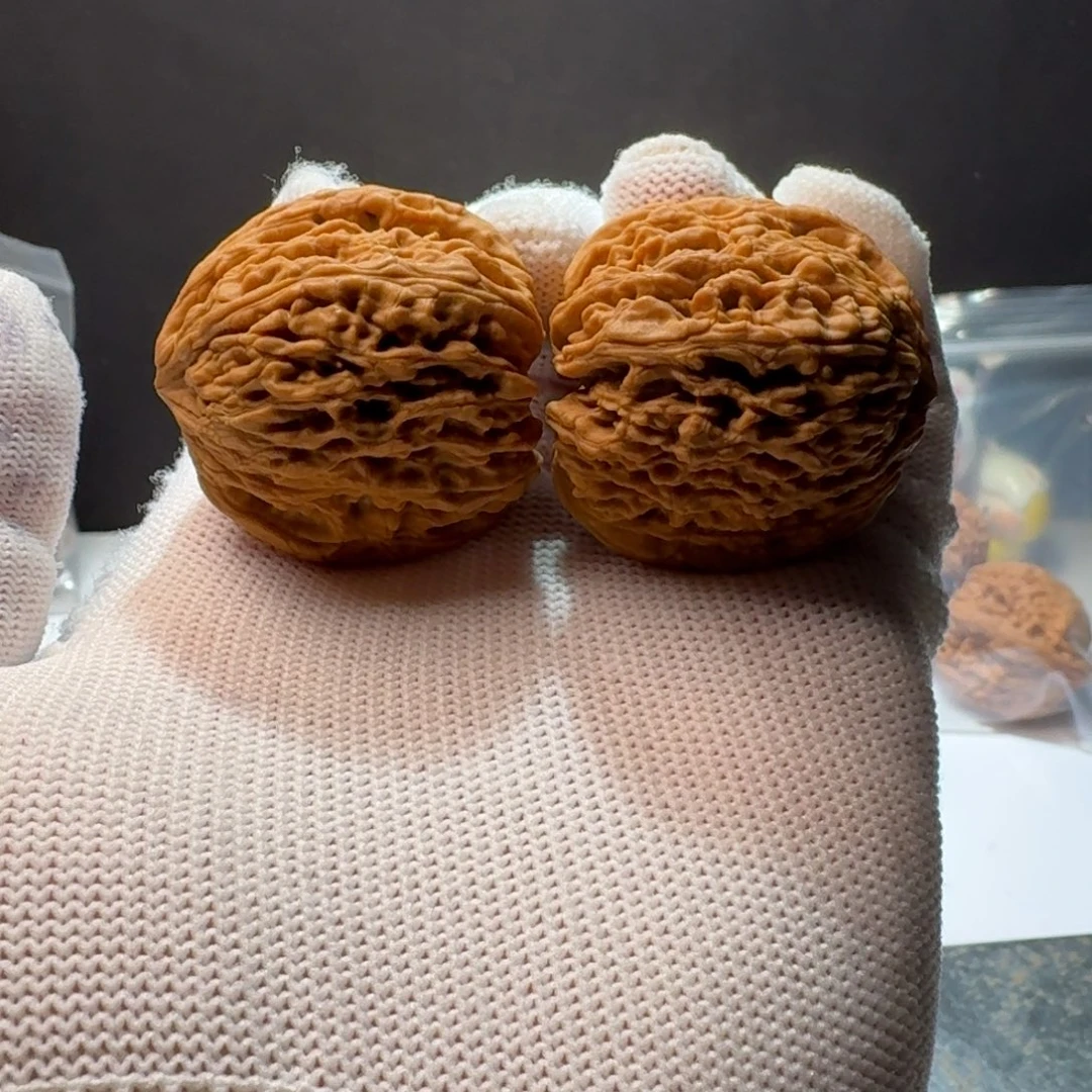 把件文玩核桃4号链接拉丝窝头凹低37-36-36