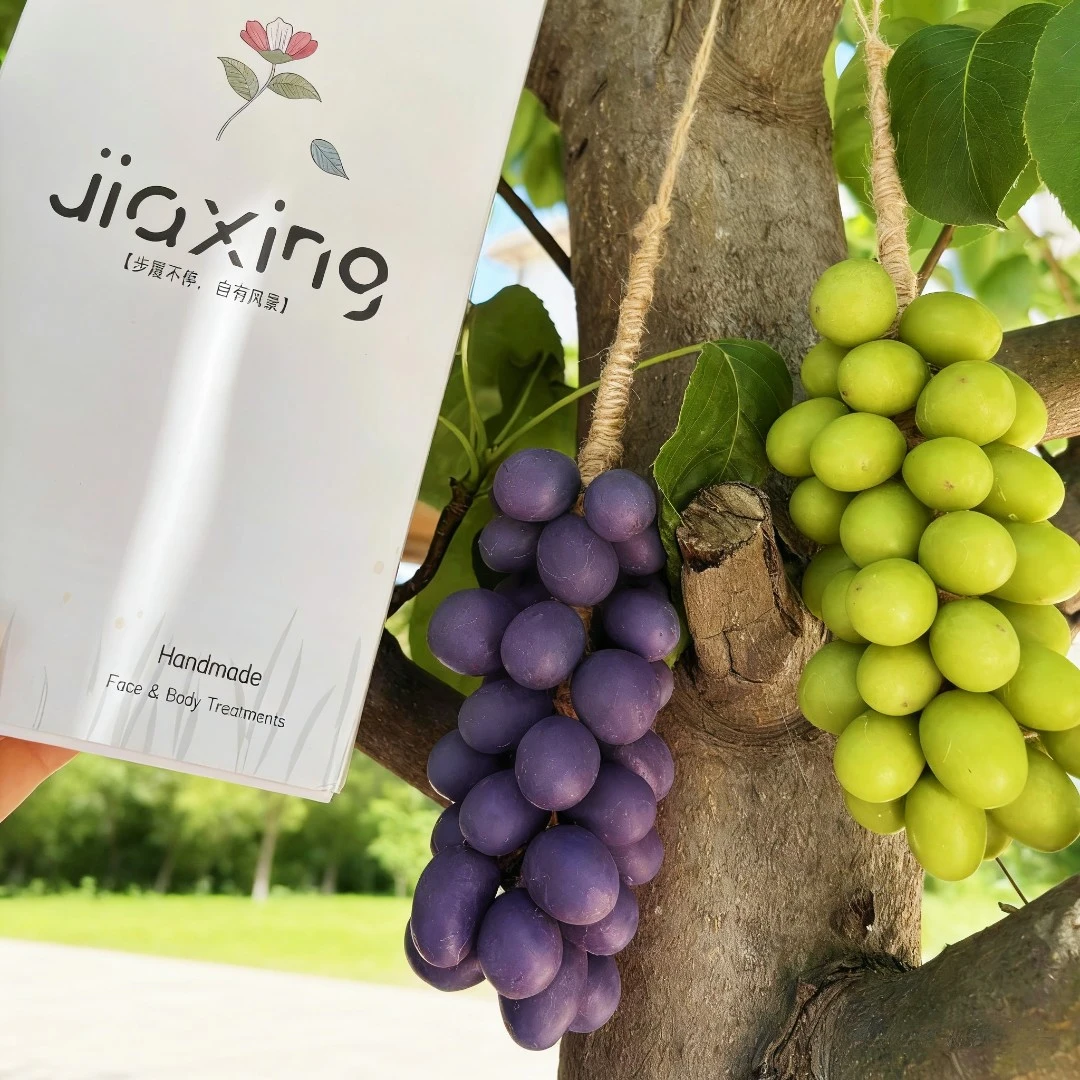 葡萄手工皂自制仿真手工皂葡萄串皂植物挂件伴手礼洁面葡萄香皂QF