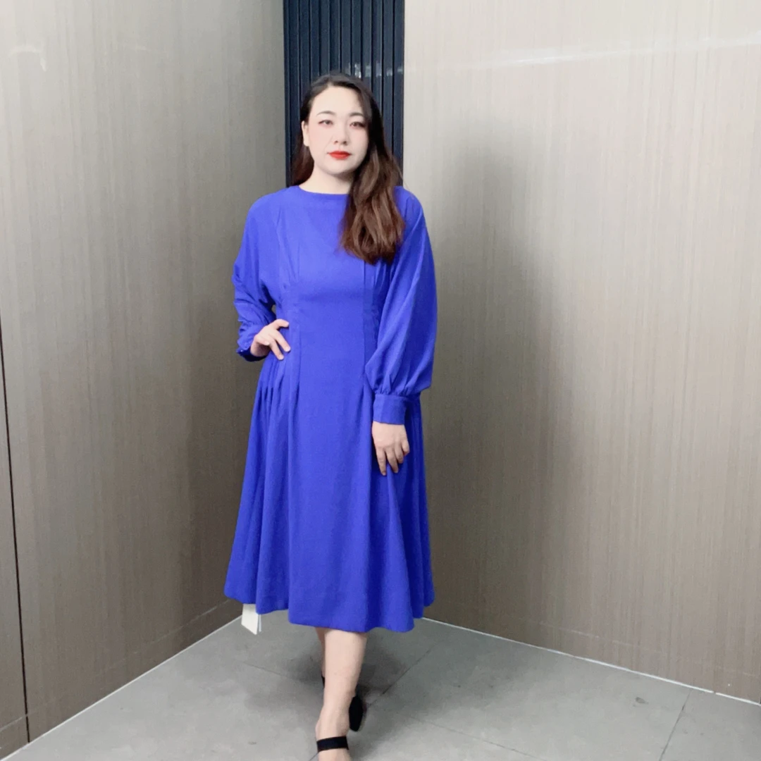 最新【乔姐8219】长裙秋季常规高腰拖尾裙子连衣裙夏季中长款