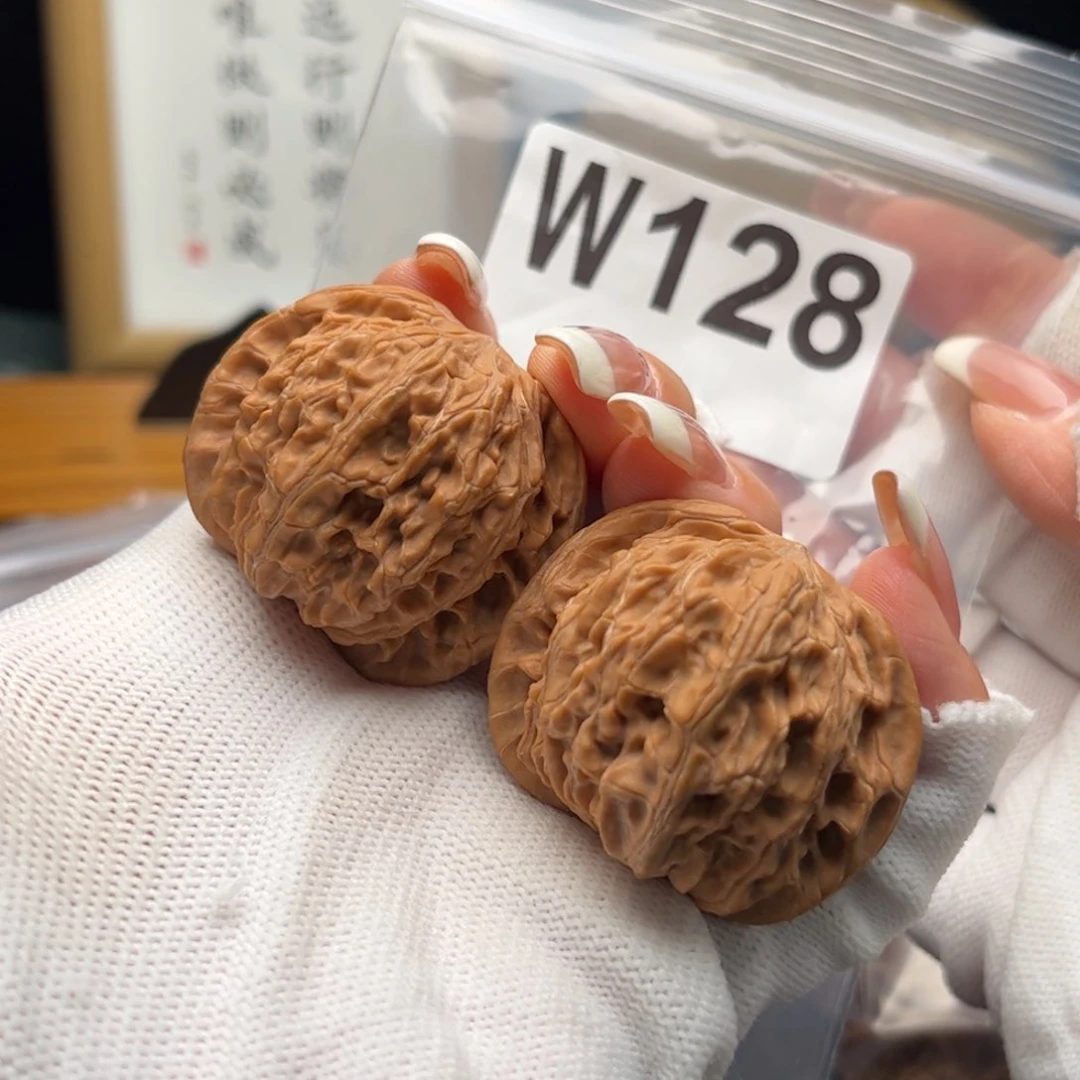 文玩核桃把件J40磨盘w 128