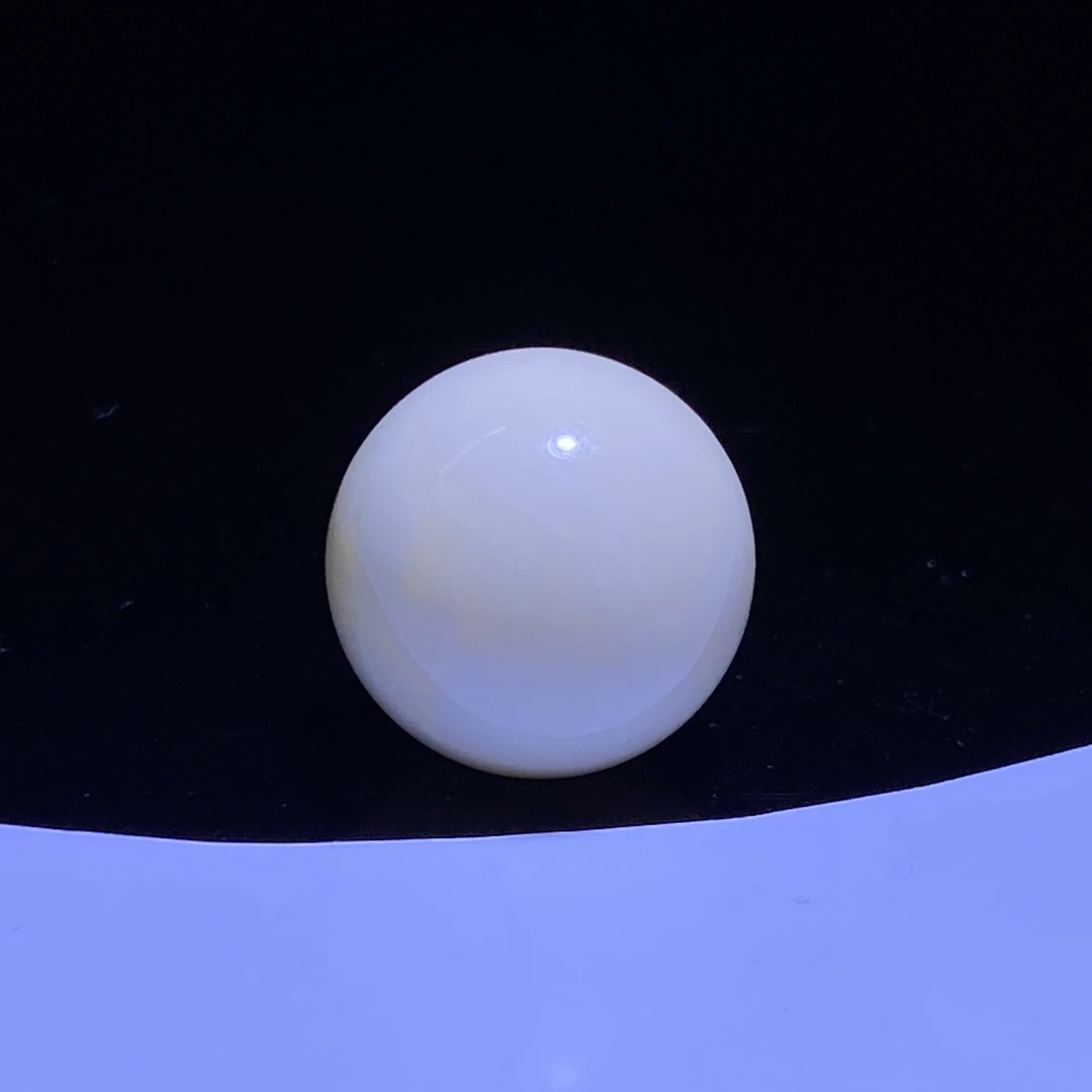 琥珀蜜蜡瓷白蜡少纹高品圆珠单珠17.5mm百搭的白蜡珠