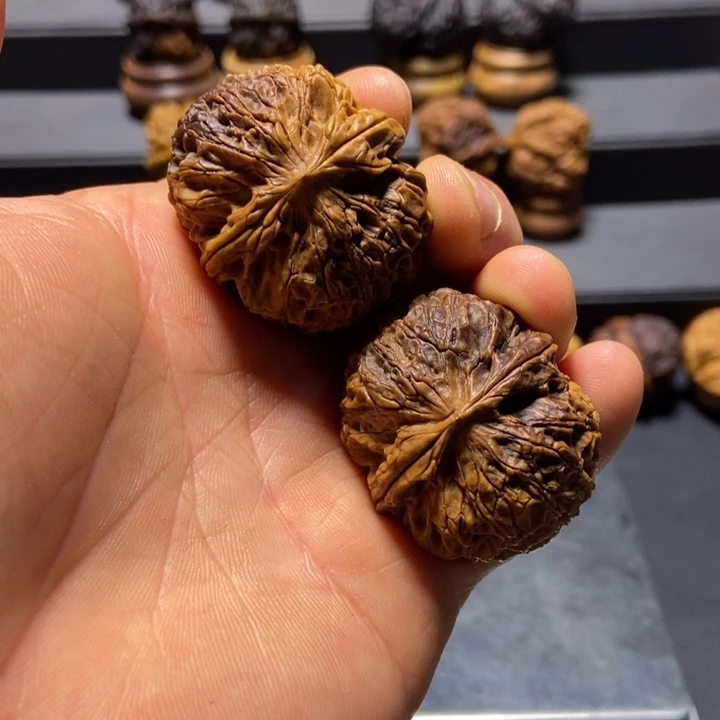 文玩核桃把件B百花绣球39