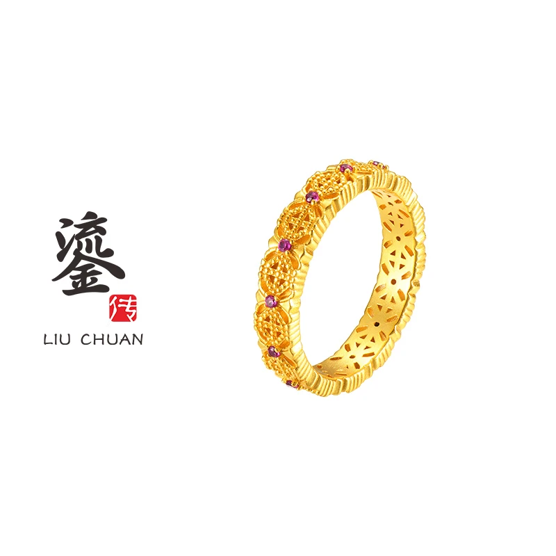 【鎏传】云锦戒指#70073