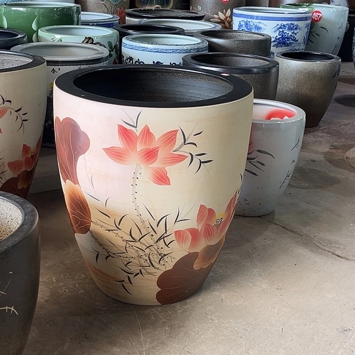 用***3景德镇陶瓷鱼缸艺术