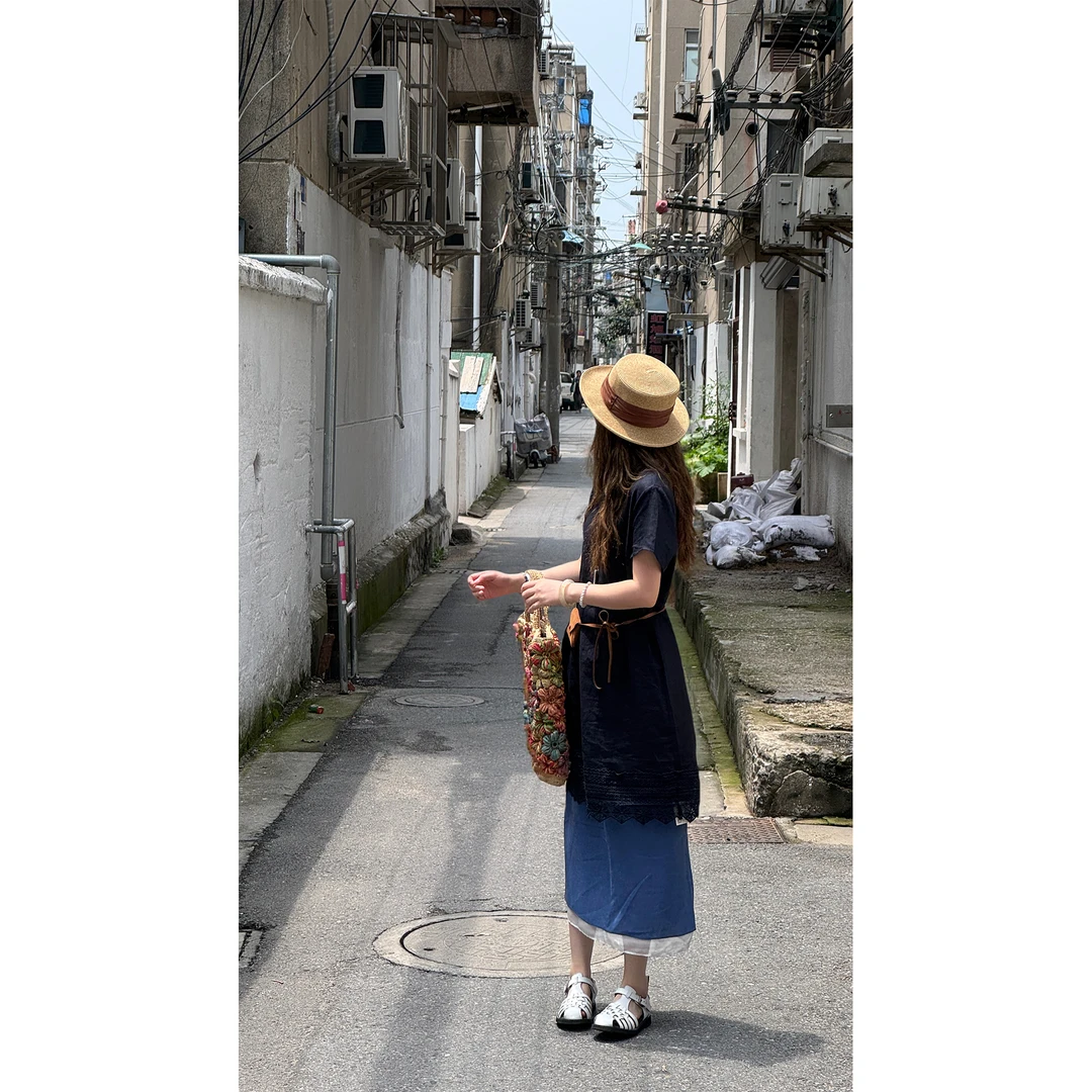 zhukele  花边围边连衣裙