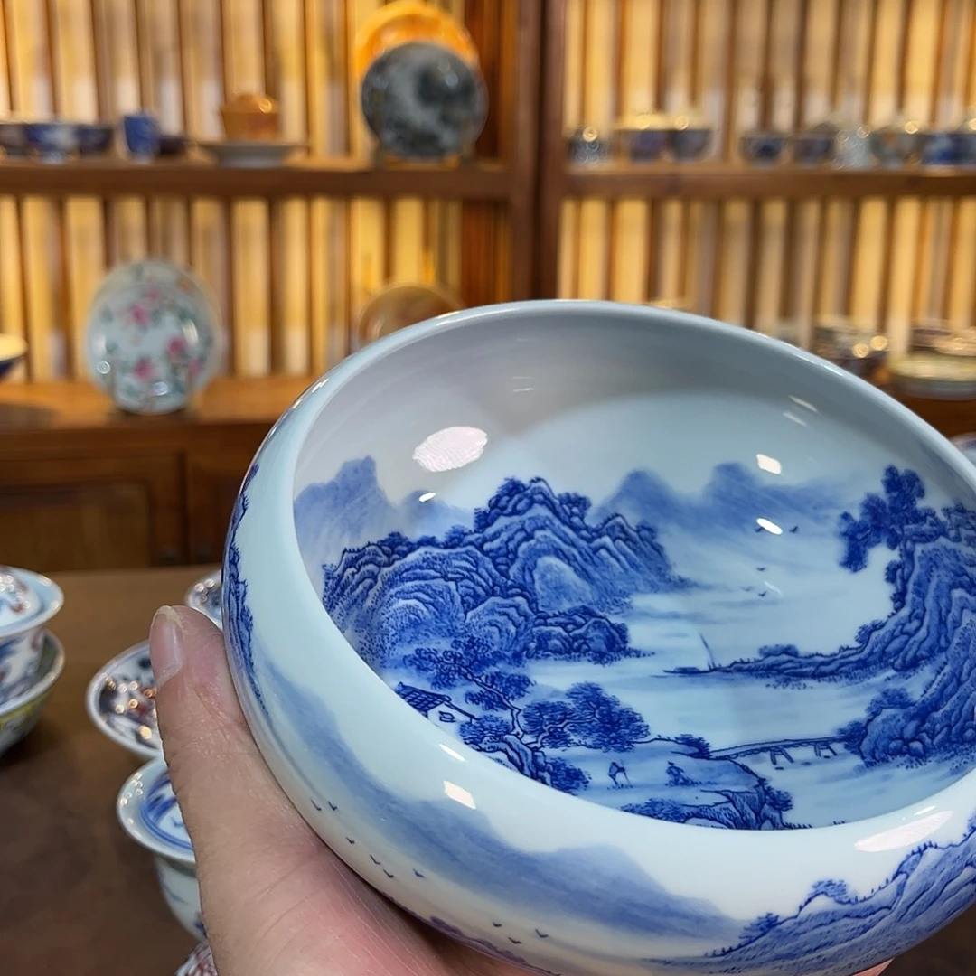 錡镇堂手工手绘绘山水水洗