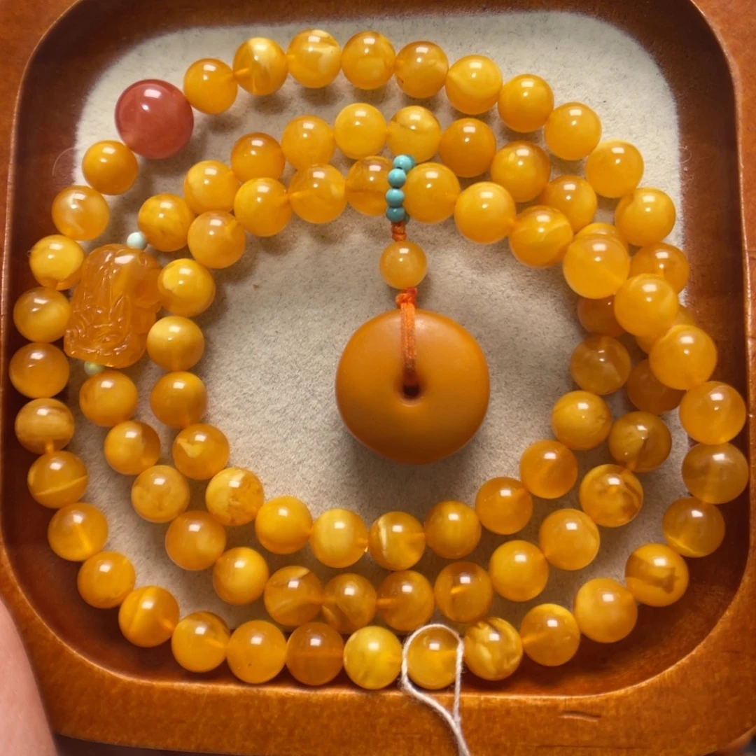 蜜蜡未镶嵌手串蜜蜡