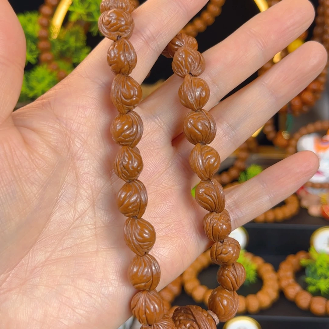 手串桃核秦岭野生桃核手持