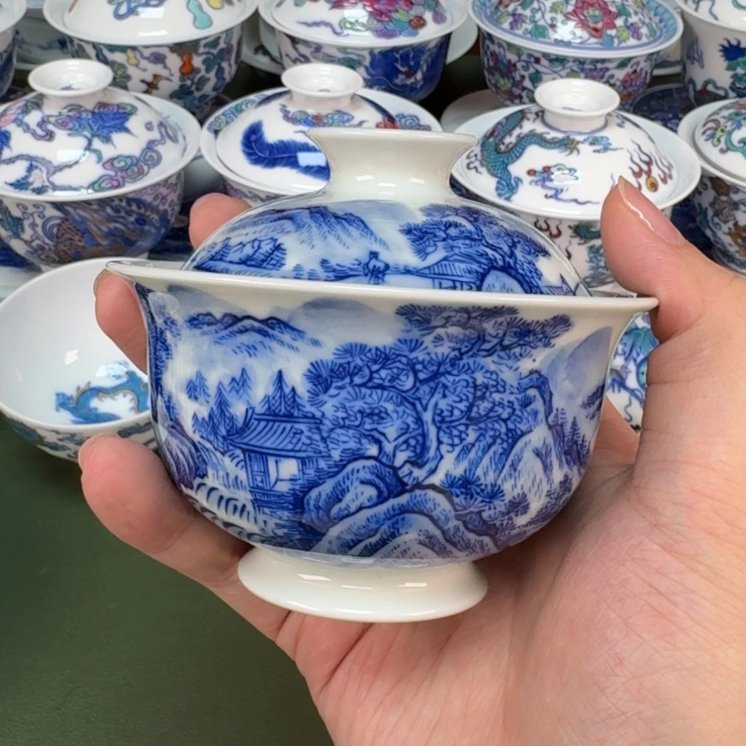 景德镇手工手绘茶具345