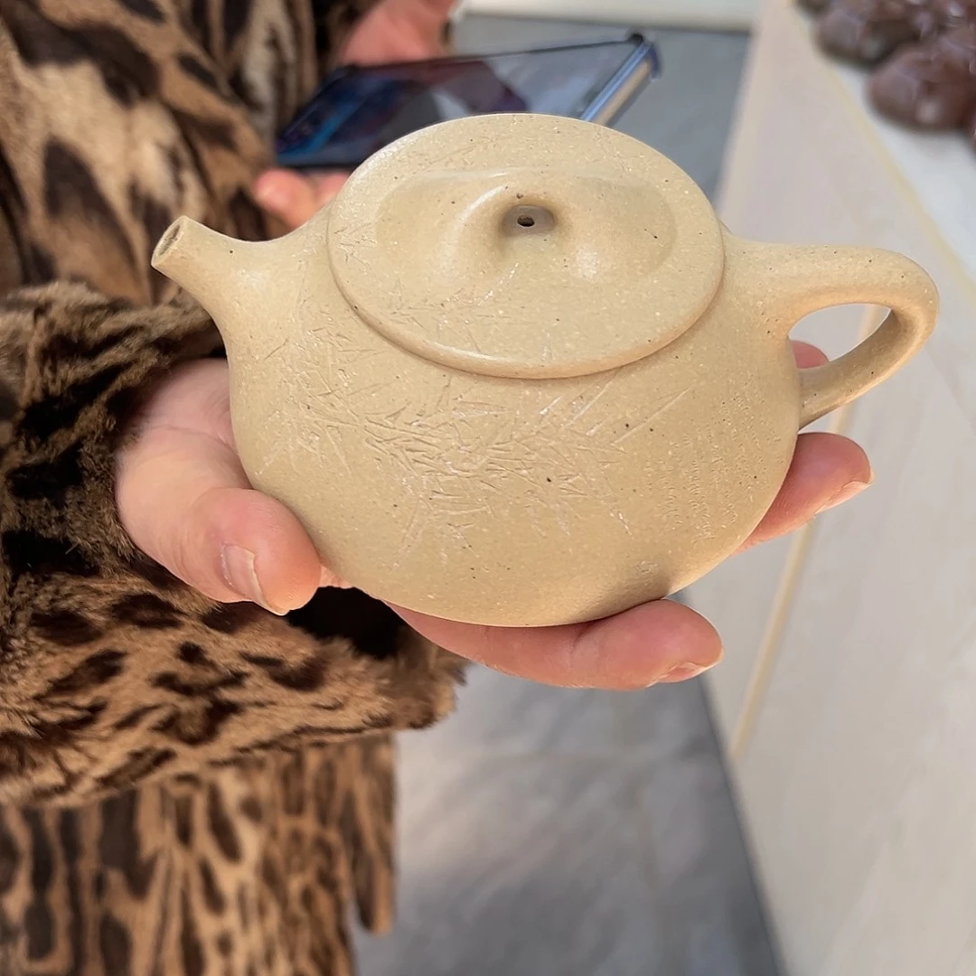 紫砂茶壶黄龙山原矿本绿280