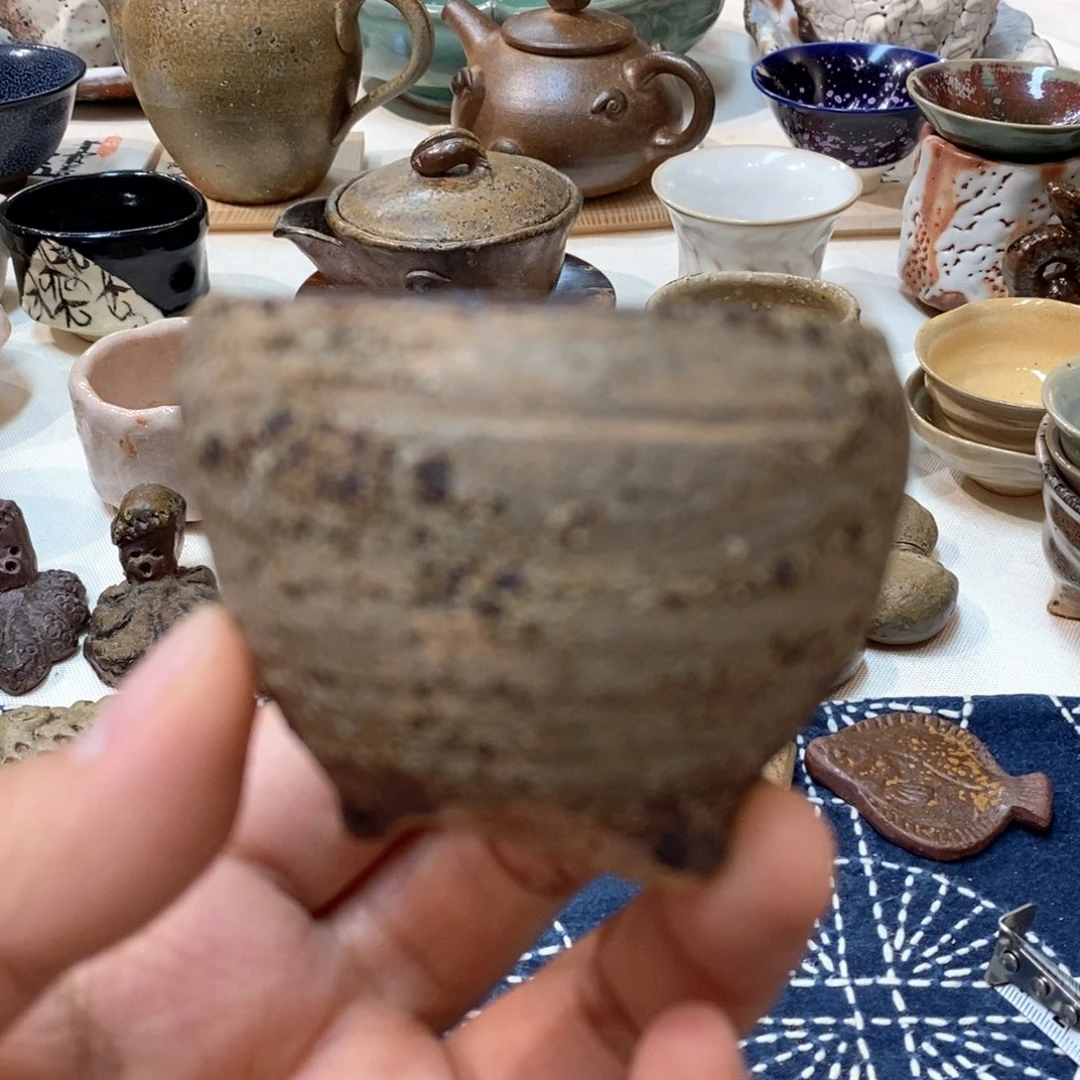 柴烧侘寂粗陶茶具