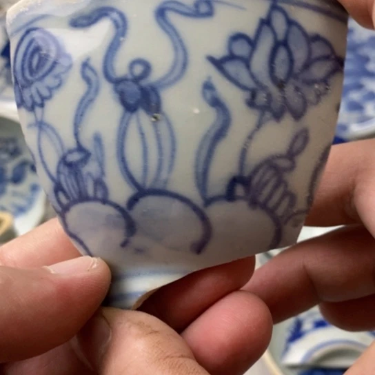 瓷片现代瓷器青花瓷片