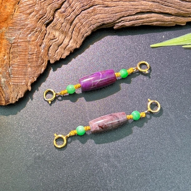 【耿总】天然舒俱来桶珠延长链吊坠5+多样性发一DD1823