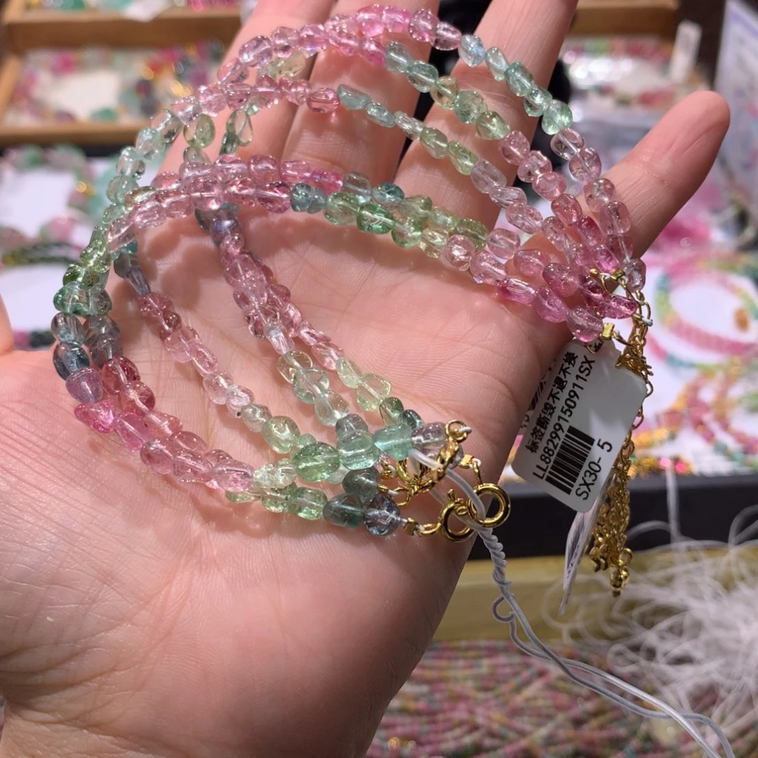未镶嵌手串碧玺多样性发其一