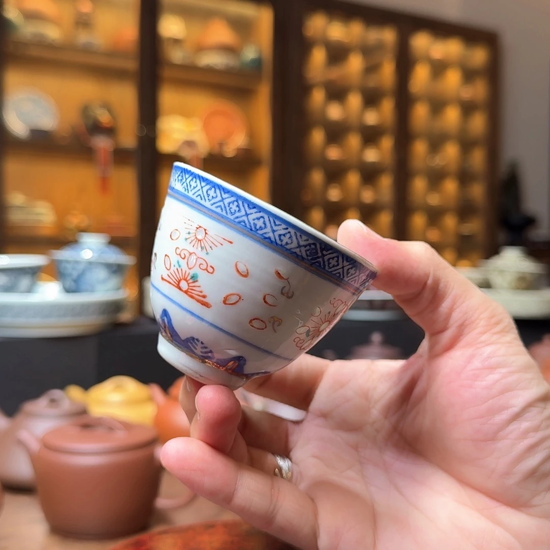 老玲珑陶瓷主人杯