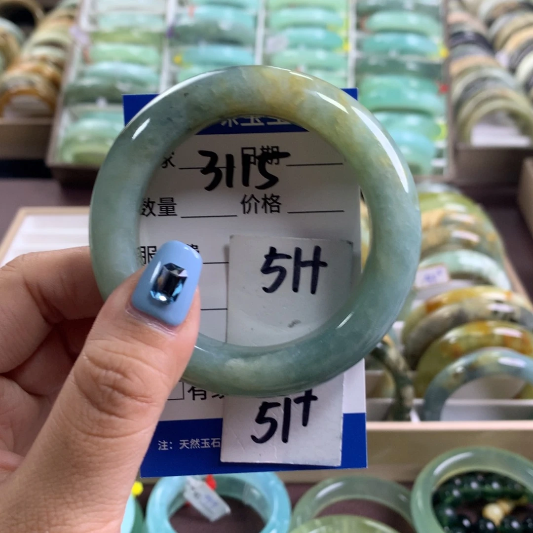 蛇纹石玉未镶嵌手镯3115