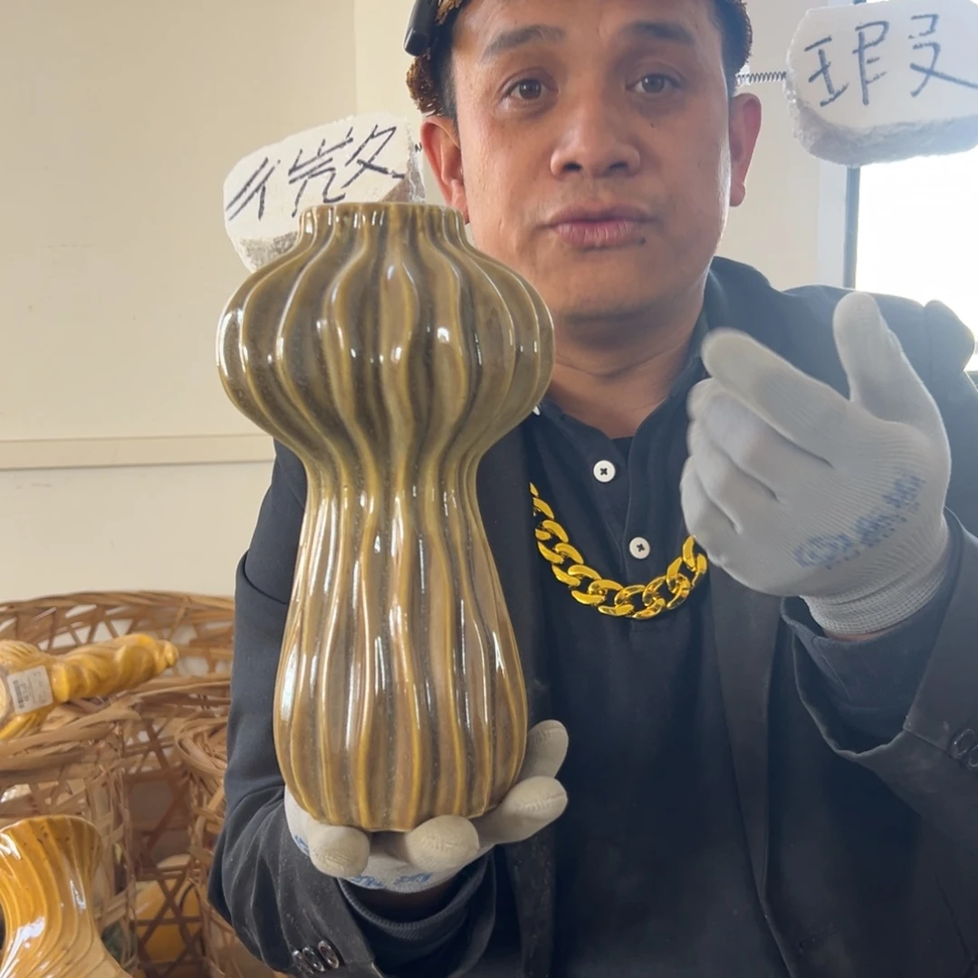 摆件77 号高中温陶瓷工艺瓶（部分微瑕）