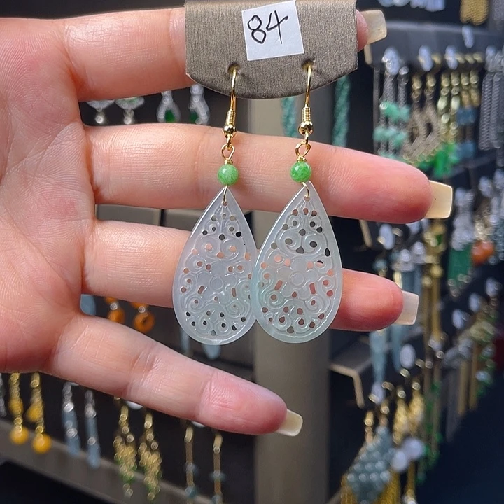 未镶嵌翡翠耳饰翡翠