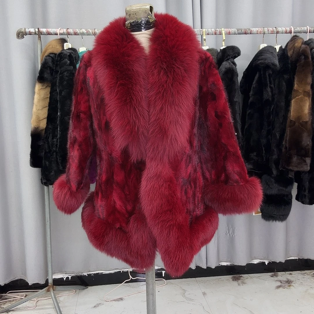 水貂拼貂真皮真毛