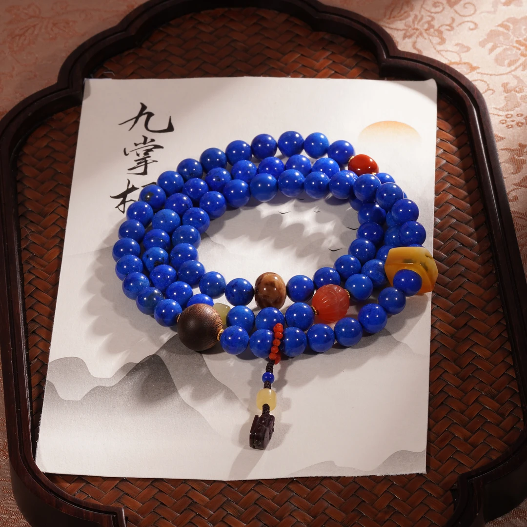 （双赢）天然青金石多圈手串约7mm珠宝—多样性发其一【JJ309】