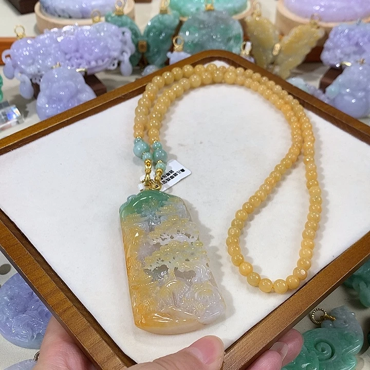 颈饰未镶嵌翡翠翡翠吊坠