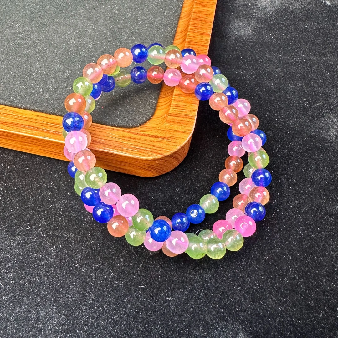 巴西彩虹碧多圈6m手串-031多样性发一