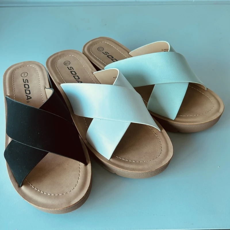 25款时尚休闲百搭外穿拖鞋女鞋编制一字拖-0243
