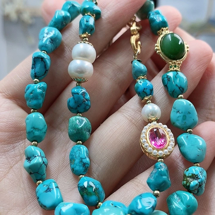 未镶嵌绿松石珠宝奇石