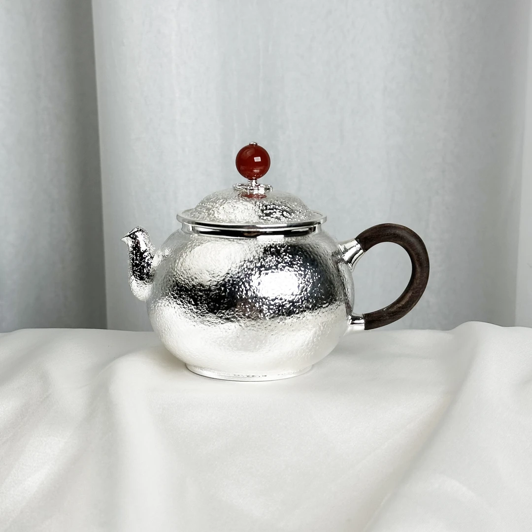 -锤纹雪花纹宫灯壶泡茶壶999