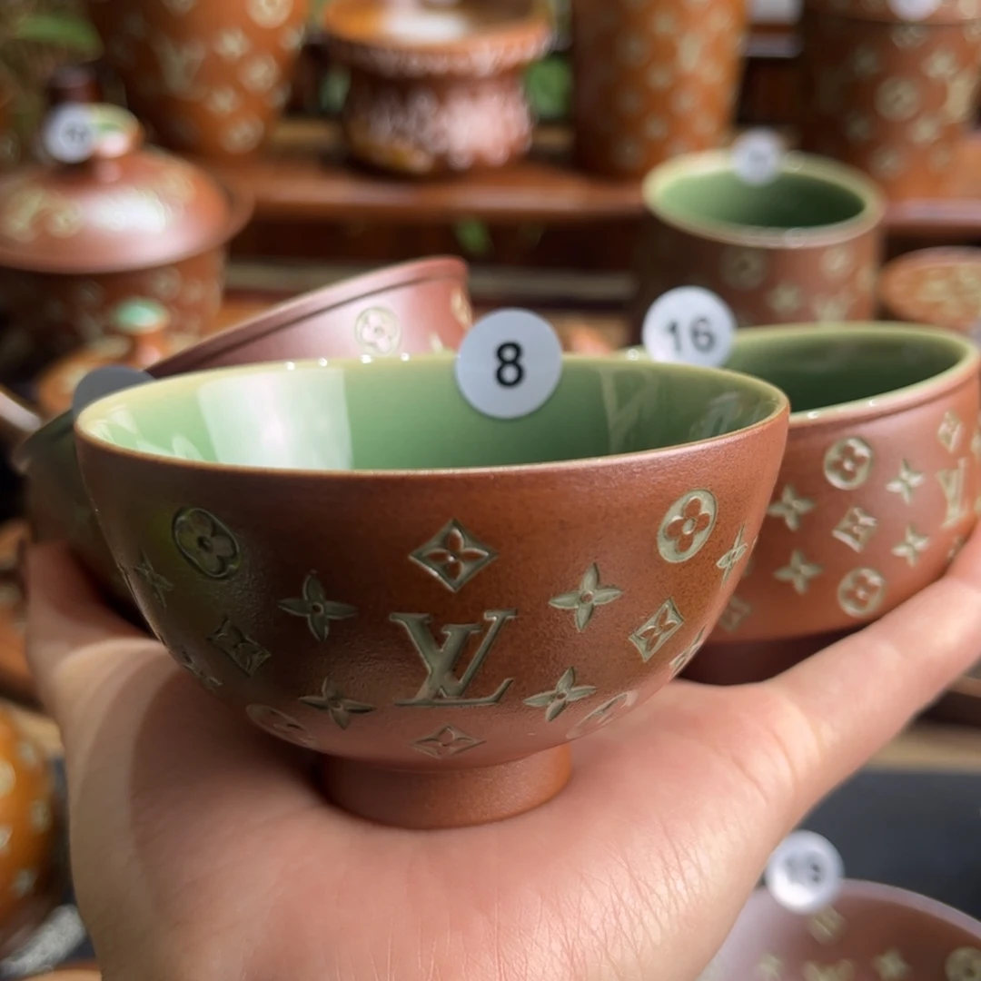 M***丽草木灰老花手工杯