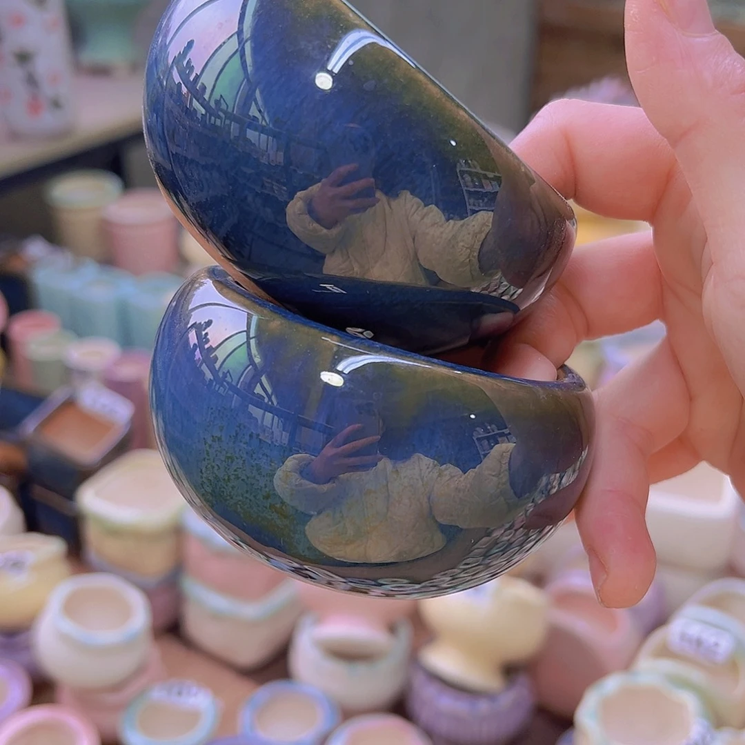 红陶陶瓷花盆当场满12包邮