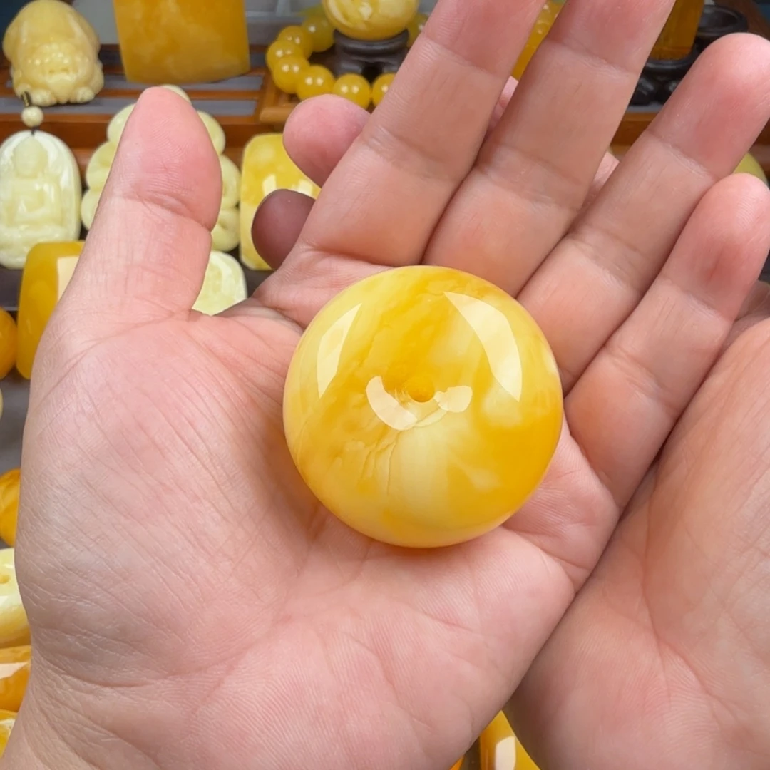 琥珀颈饰未镶嵌纯天然琥珀蜜蜡