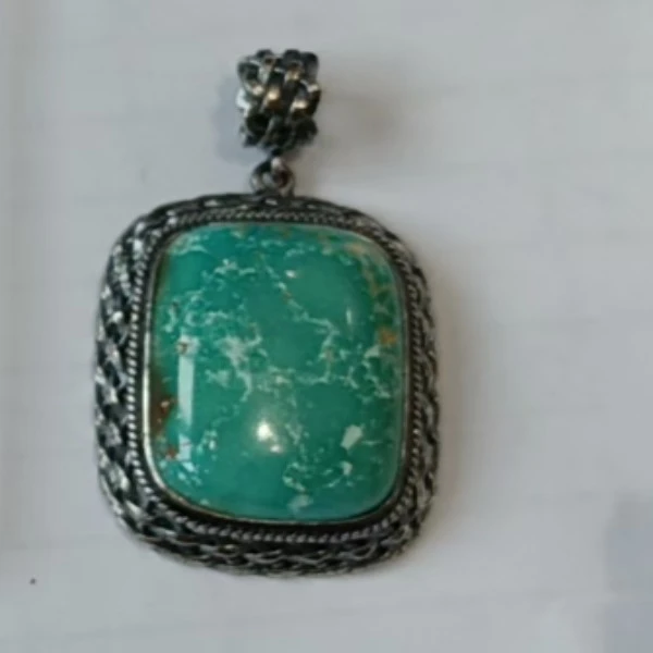 【破冰专属】安曼博S925银做旧绿松石吊坠  多款（孤品）