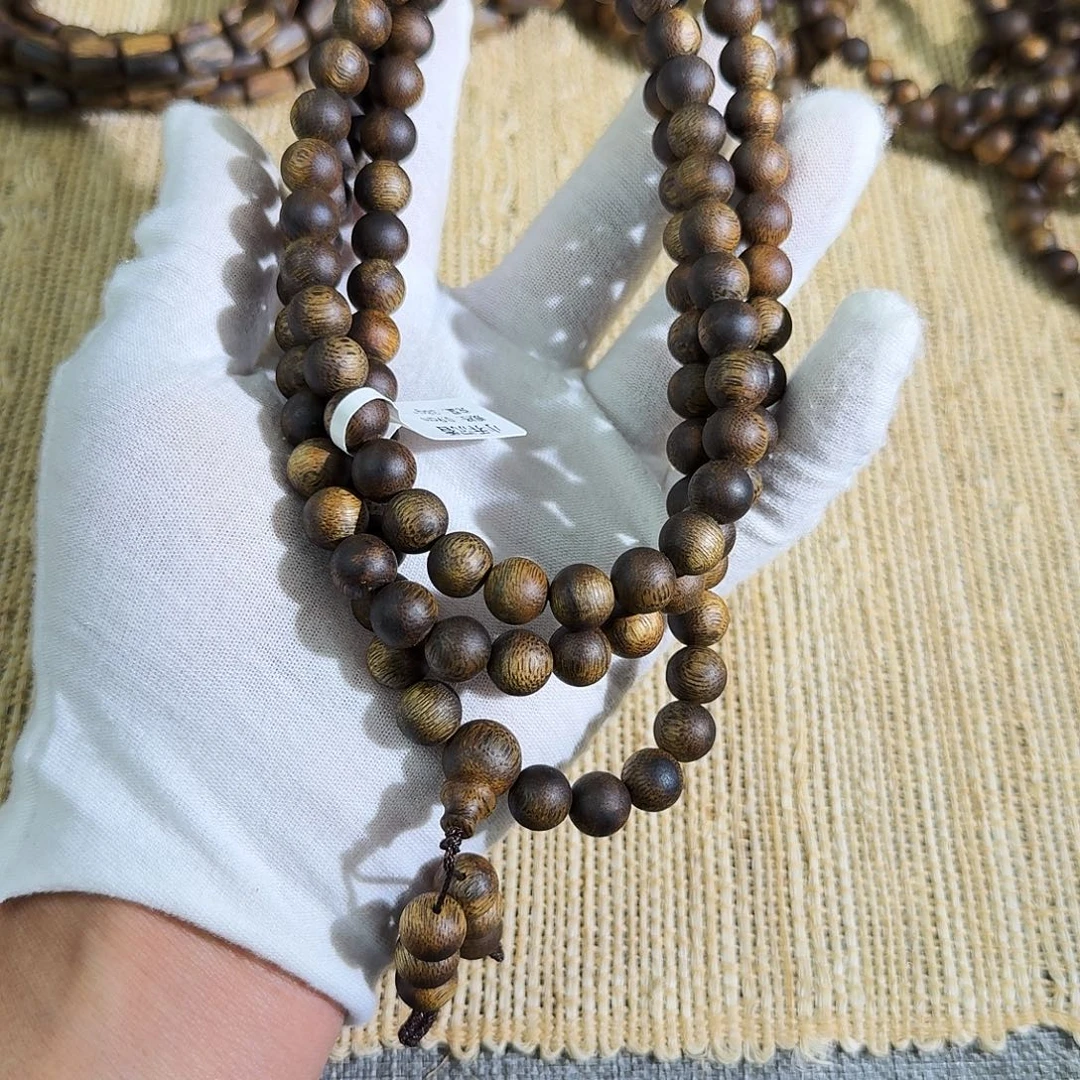 锁***生沉香碎屑沉香绿棋香脉醇化老料0.9cm