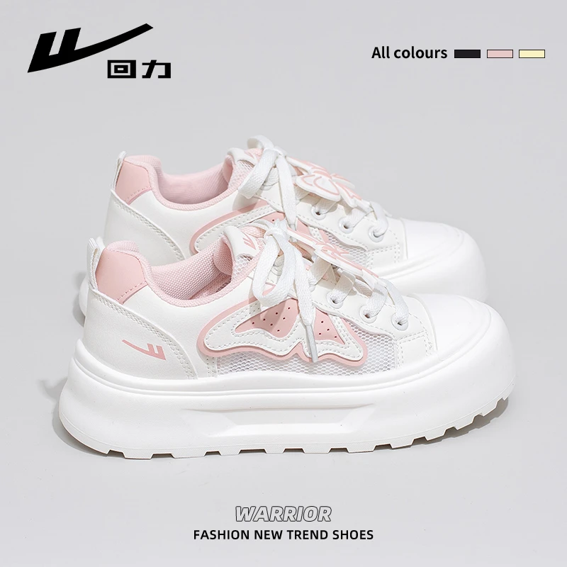 回力蝴蝶结女鞋2025夏季新款原创板鞋网面透气爆款休闲百搭小众鞋