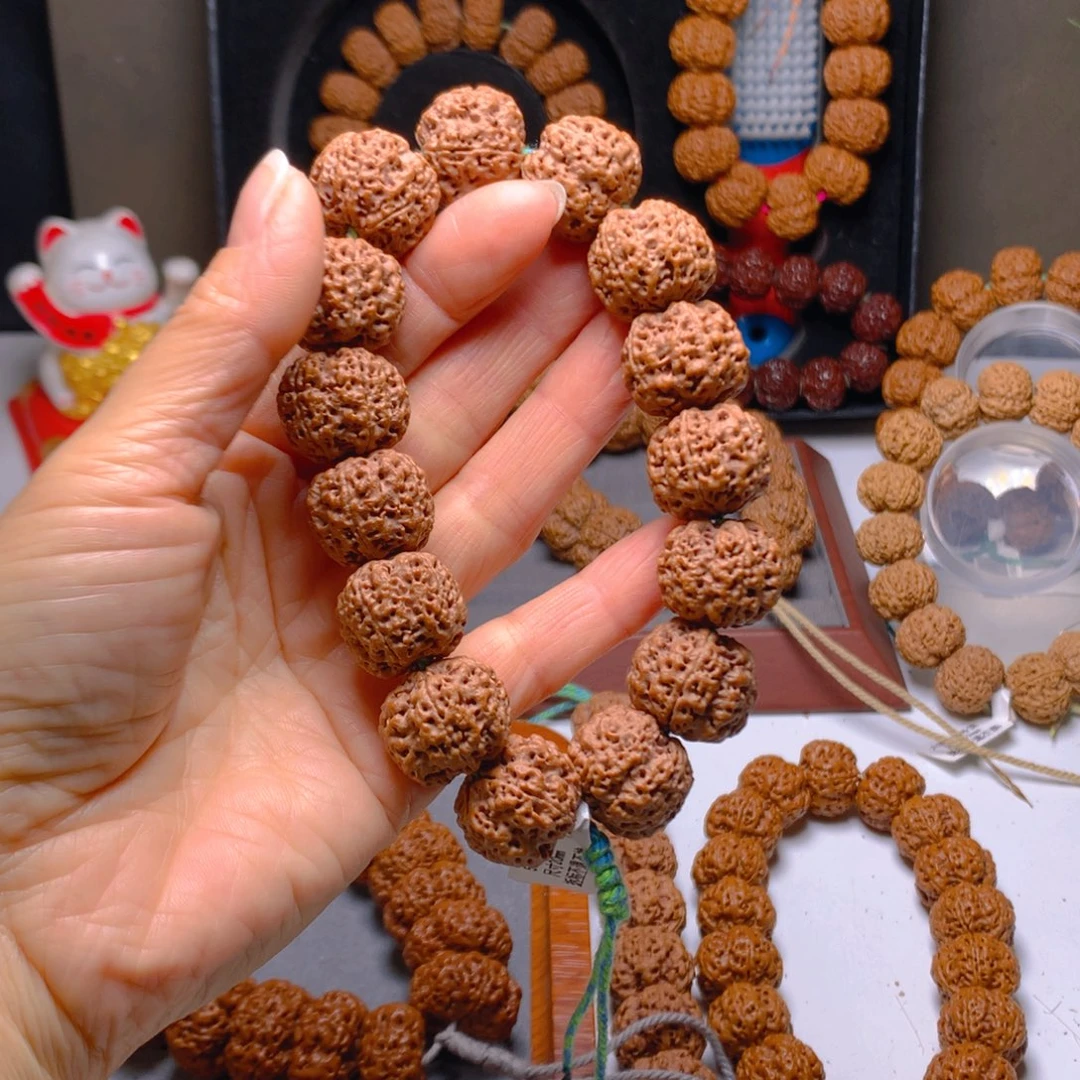 金刚菩提手串金刚菩提梁产区爆肉微裂断齿正常介意勿拍