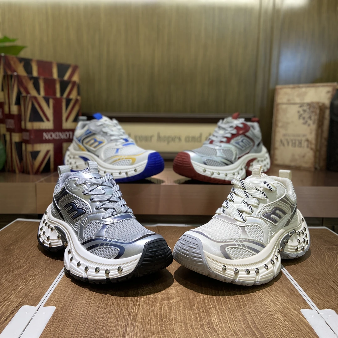 柒【798】男士2025春夏新款欧洲站时尚老爹鞋透气舒适运动休闲鞋