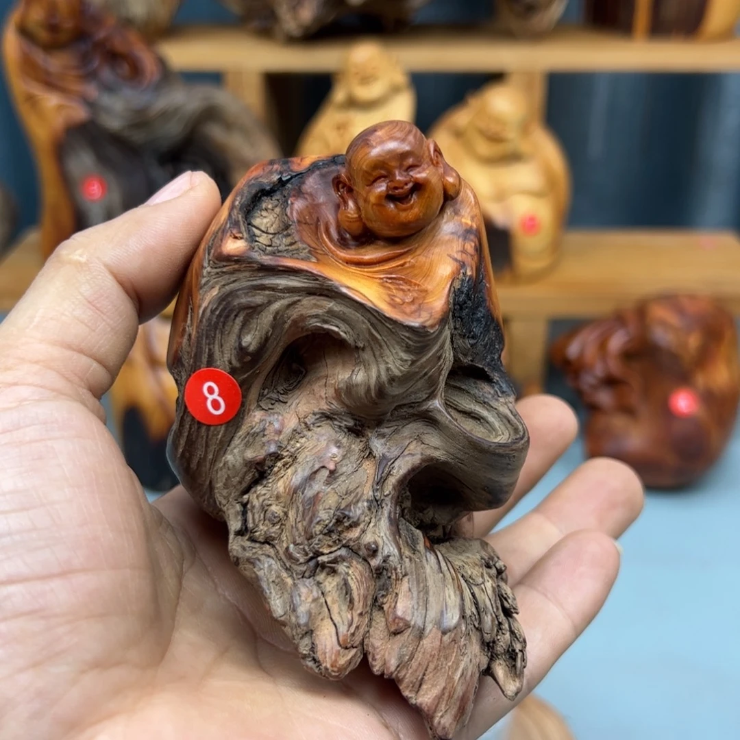 九***北木崖柏木摆件手把件