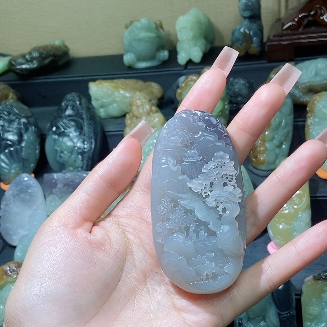 和田玉颈饰未镶嵌