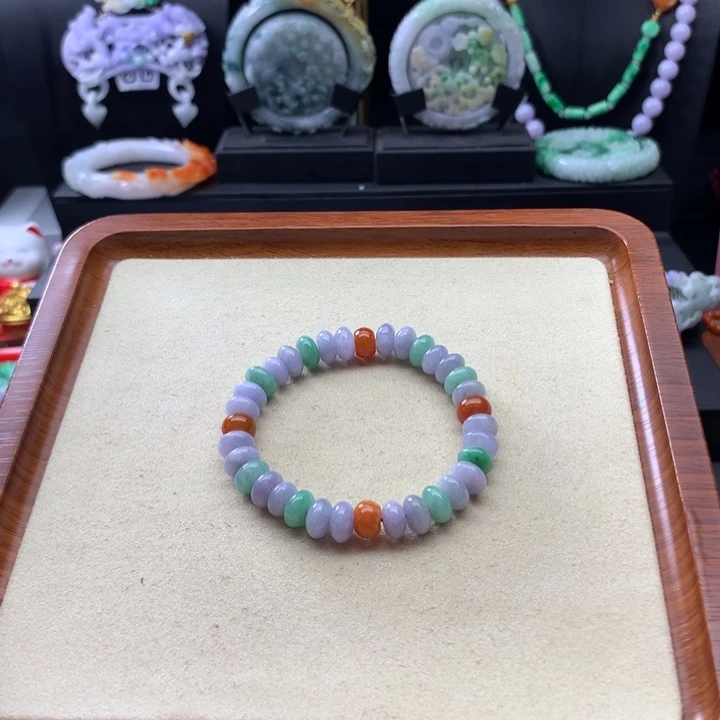 翡翠手链未镶嵌翡翠多宝