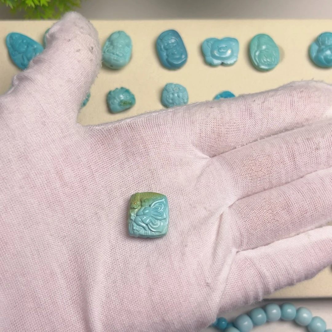绿松石合金吊坠(不含链)
