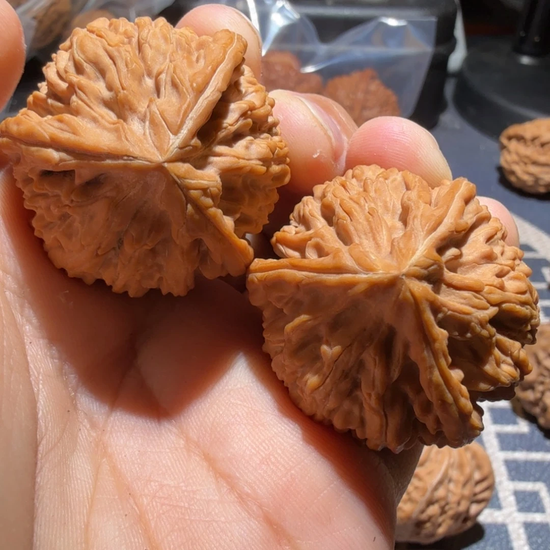 猴头核桃把件御龙三棱