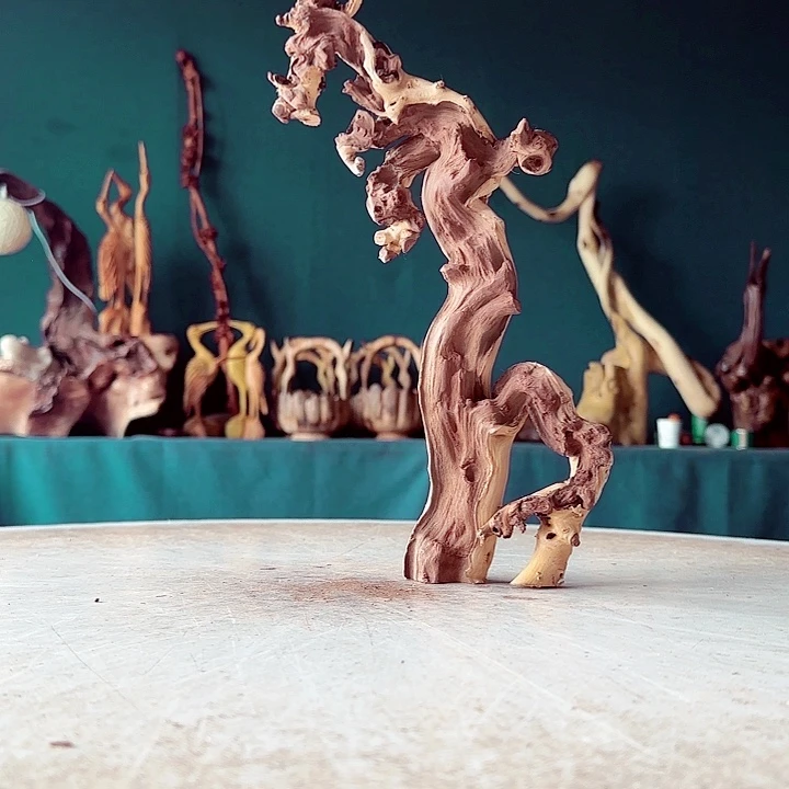 山***峰木017金丝红木羊蹄甲半成品