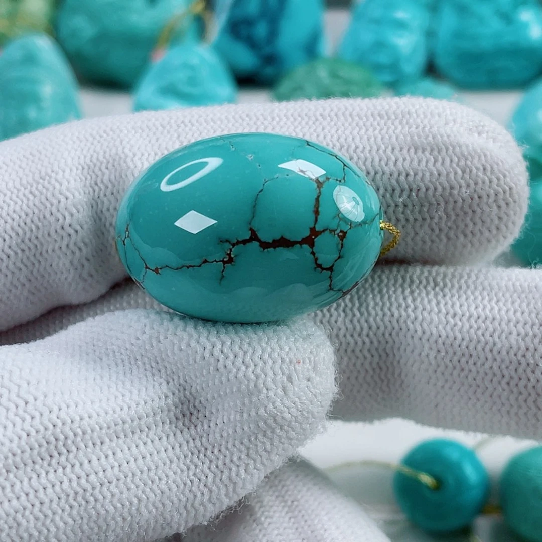 绿松石未镶嵌车挂